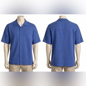 Vintage 2000’s Eighty Eight Mens X-Large Blue Short Sleeve Casual Untucked Shirt